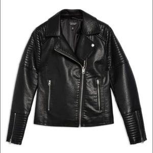 Like New Topshop Rosa Faux Leather Jacket